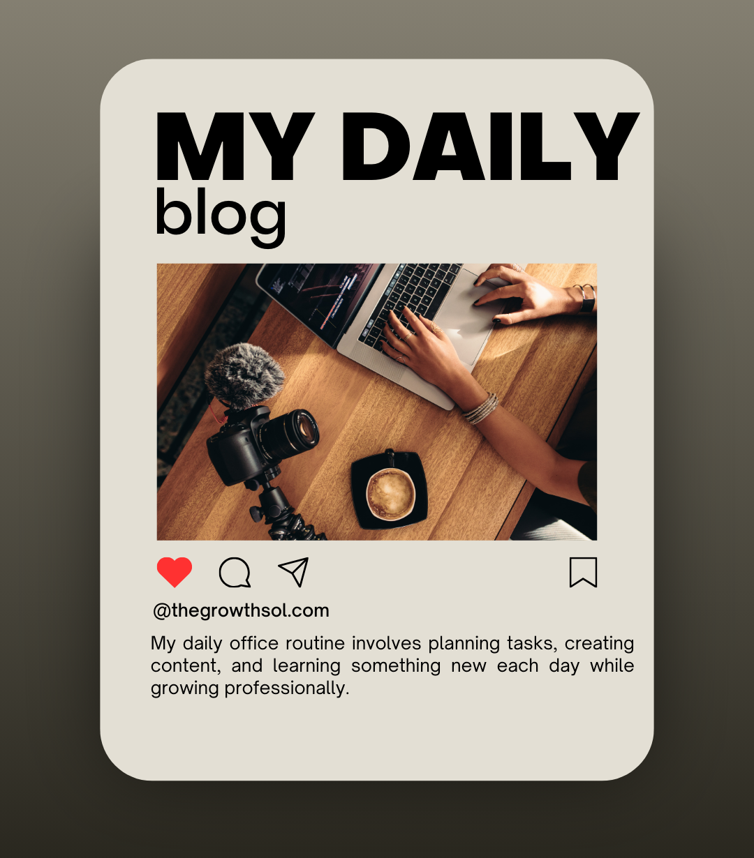 Beige Minimalist Modern New in my Blog Instagram Post